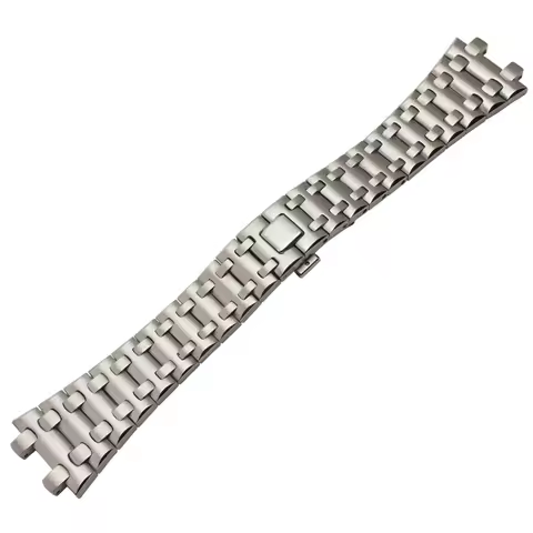 Anti-Rust Stainless Steel Watchband for AP Royal Oak 15703/15710 28mm with Double Press Buckle Conca