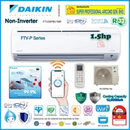 Daikin 1.5hp Non Inverter Aircond FTV35PB &amp; RV35PBV1M ((Gin Ion Blue Filter)) R32 Standard Non-Inverter Air Conditioner ((WiFi-Smart Control))