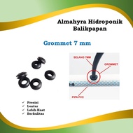 Grommet 7 mm Hydroponic Rubber Grommet Size 7 mm 7mm For PU PE PVC Hose Black Dutch Bucket