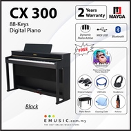 MAYGA CX-300 New 88-Key Digital Piano with Bluetooth Function and Powerful Recording and Playback Sy