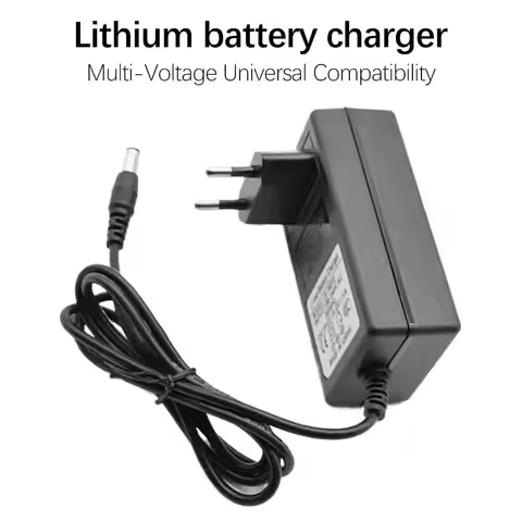 Adapter DC 21V36V48V68V98V128V 1A Power Supply Charger EU Plug 100-240V Li-ion Battery