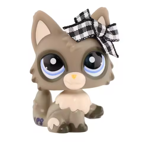 Minilpsshop Bobble Head Toys Wolf Cat # 1953 Kids Gift for LPS