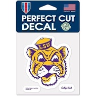 WinCraft LSU Tigers Official NCAA 4 inch x 4 inch Die Cut Car Decal by 521958