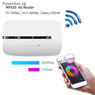 PurpleSun 4G WiFi Router 4G LTE Router WiFi Repeater Signal Amplifier Network Expander Mobile Hotspot Wireless Mifi Modem Router SIM Card SG