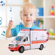 Simulation Ambulance Toy with Light Sound Urgent Ambulance Toy with Siren Sound Effects Educational 