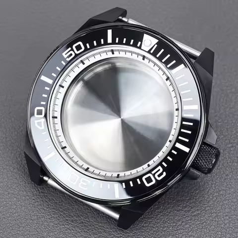 for 43mm Modified Samurai Diving Watch Case Sapphire Glass 200M Waterproof for Seiko NH35 NH36 NH34 