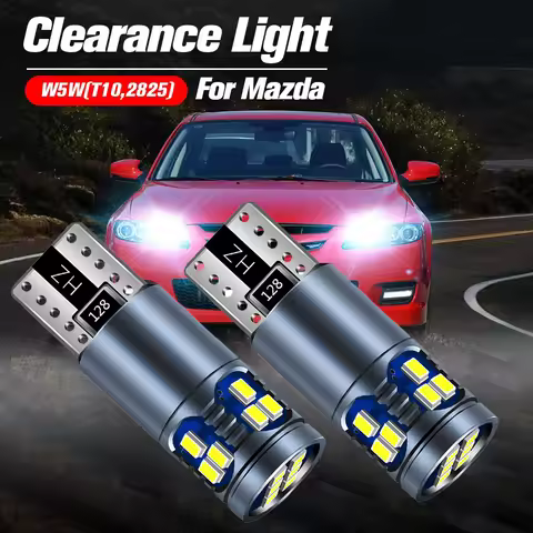 2pcs LED Clearance Light Lamp Bulb W5W T10 Canbus For Mazda 2 DY DE DH 3 BK BL BM BN 5 6 GG GH GJ CX