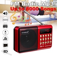 skyshop0506 K11 FM Rechargeable Mini Portable Radio Handheld Digital FM USB TF MP3 Player Speaker