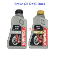 Brake Oil Hyperlube Brake Fluid Dot3 Dot4 1L / Brake Oil Dot3 / Brake Oil Dot4 / Minyak Brake Dot 3 