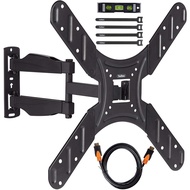 VonHaus 17-56 Inch TV Wall Bracket – Tilt and Swivel Mount for VESA Compatible Screens, 25kg Weight 