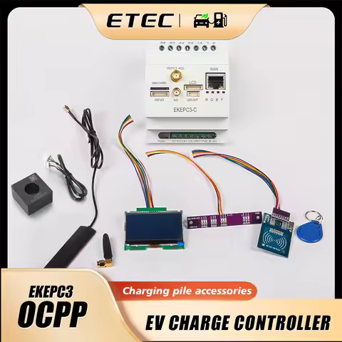ETEC Electric Vehicle Charger Cable-Based Controller with OCPP1.6 (Wifi, 4G, Ethernet) with RFID Mod