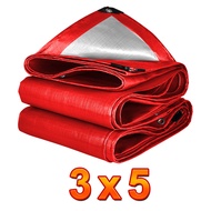 ซื้อ 1 แถม 1 ผ้าใบกันแดด ผ้าใบพลาสติก สีแดง ผ้าใบกันน้ำ ขนาด 2x2 2x3 2x4 3x4 3x5 เมตร 100% ผ้าใบกันแดดฝน 4x5 4x6 ผ้าใบกันฝน ผ้าใบ กันแดด PE (มีตาไก่)