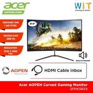 Acer AOPEN 27HC5RZ1 Curved Gaming Monitor - 27" FHD/1ms/280Hz/VA/HDMI/DP/Speaker/AMD Free Sync/VESA/