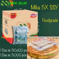 1 Box of Mica 5X SSY 5 X Size 9.5x7x3.5 contents 3,000 pcs Mica Cake Klepon Donut Risoles Bika Ambon