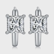 Amazon ผู้ขายที่ดีที่สุด Simple Four-PRONG Princess ประกาย 5.5 มม.Moissanite S925 เงิน 18 K Gold ต่า