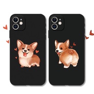 Cute Corgi Case Compatible For Iphone 13 14 15 Pro Max 6s 7 8 Plus XR Xs Max se2 Soft Silicone Cover