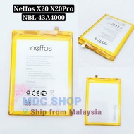TP-LINK Neffos X20 X20 Pro TP7071 TP7071A TP9131A NBL-43A4000 4000mAh High Quality Battery Replacement