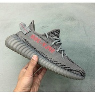 Uk12 uk13 bigger size Yeezy Boost 350 V2 350v2 "Beluga 2.0" New Grey orange unisex sneakers