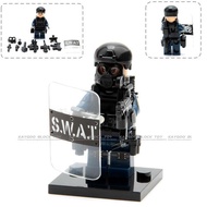 Building Blocks Brick MOC Weapon Pack Military Swat Police Gatling GUN  Arms WW2 World War  Toys Com