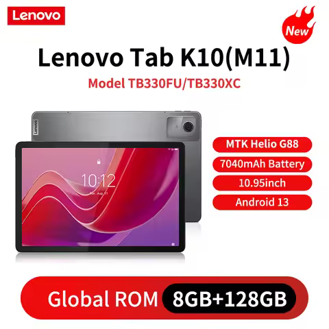 Global Rom Lenovo Tab K10 M11 8GB 128GB WIFI LTE MTK Helio G88 Android 13 Tablet 11'' 90Hz Display G