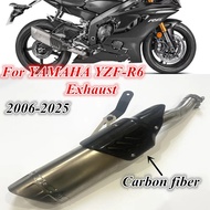 For Yamaha YZF R6 YZF-R6 2006-2025 Motorcycle Midsection Rear Section Modified Exhaust Pipe R6 Exhau