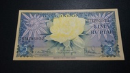 Old Money Uang Kertas Indonesia 5 Rupiah Thn 1959