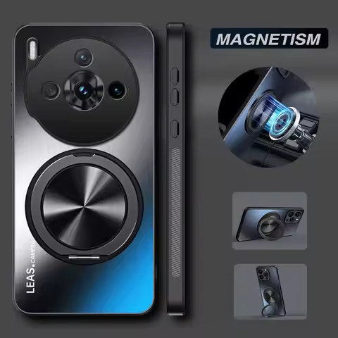 For ZTE nubia Z60S Pro Magnetic Matte Kickstand Case For Nubia Z60 Ultra Invisible Bracket Ring Stan