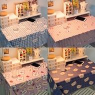Cartoon Cartoon Tablecloth Girl Heart Cute Photo Background Children's Room Student Dormitory Desk D