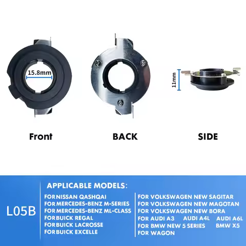 2Pcs H7 LED Adapter Base For BMW Mercedes Benz Buick Audi A3 A4L A6L VW Jetta Magotan Polo Headlight