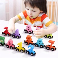 12pcs 0-10 Magnet Wheel Train Educational Toys Magnetic Train Number Toys Magnetic Train Set