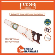 Bahco 277 Universal Wooden Handle Hand Saw made in Sweden 22” 24” gegaji kayu tangan BAHCO 277-22 277-24 FAMILY HARDWARE