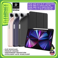 DUX DUCIS OSOM Smart Leather TPU Case for iPad Pro 11 12.9 2021 2020 2018/ Air 5 4 / 9 8 7 Flip Case Cover Casing