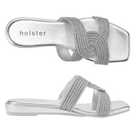 Holster Zara Low Wedge Silver HST462SI รองเท้าแตะส้นสูง