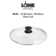 GL10/GL12 - Lodge Cast Iron Glass Lid (10.25"/26.04cm - 12"/30.48), Made in Tennessee, USA