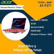 Laptop Gaming Acer Nitro 5 AN515-58-i9/0041 i9 32GB 512GB - TKDN RESMI