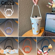 CACTUS 2Pcs Insulated Tumblers, Leakproof Keep Drinks Hot Cold Water Bottle Handle, Dia 85 to 100mm 