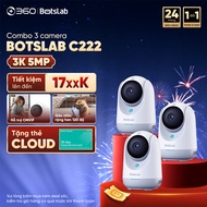 Combo of 3 BOTSLAB C222 Indoor Cameras with 360 Rotation - Video - Conversation - Night Vision
