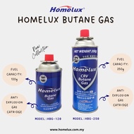 4-IN-1 VALUE PACK🔥HOMELUX BUTANE GAS CARTRIDGE 250g_Butane Gas_Gas Camping_Botol Gas_Portable Stove 