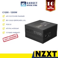 NZXT C1200 - 1200W Gold Fully-Modular ATX 3.0 PSU ( PCIE 5.0 ) - 10 YEARS WARRANTY