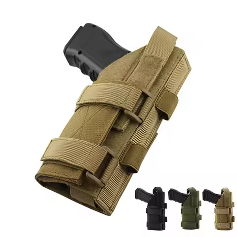 Gun Holster Molle Modular Belt Pistol Holster for Right Handed Shooters Pull Out The Gun Holster Qui