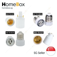 HomeBox 🇸🇬  E27 / B22 / GU10 / G24 / MR16 Convertor Adaptor/Base Holder Bulb Base Lamp Socket Holder