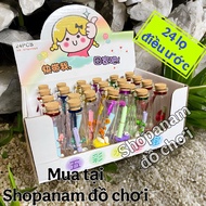 Tray of 24 wish bottles