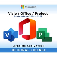 Microsoft Office 2024 Pro Plus + Project 2024 + Visio 2024 | Genuine License | Lifetime Activation