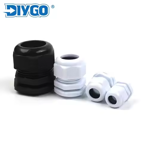 Cable Glands IP68 Waterproof Adjustable Nylon Plastic Cable Connector PG7 PG9 PG11 PG13.5 PG16 PG19 