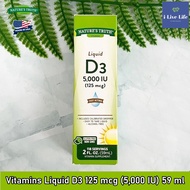 วิตามินดี 3 Vitamins Liquid D3 125 mcg (5000 IU) 59 ml - Natures Truth