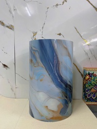 Miếng dán tường PVC vân đá 60cm x3m có sẵn keo Miếng dán tường giả đá lam sóng cao cấp