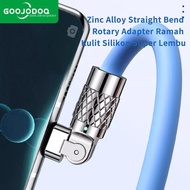 Goojodoq Data Cable Type C Fast Charging Casan Cable Type C Micro USB iOS Lightning With Adapter 240W 180w Rotation 1.5 Meters Length HP Fast Charger Head Swivel Port With LED Light For iPhone Android Samsung Realme VIVO OPPO Redmi Xiaomi infinix