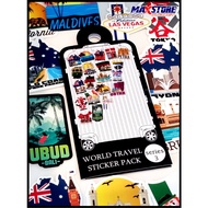 Travel suitcase sticker / suitcase sticker series 3 / premium travel sticker / country sticker / lug