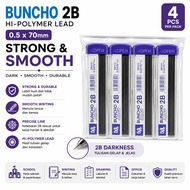 BUNCHO Pencil Lead 2B Value Pack 0.5mm 0.7mm Original / Ubat Pensil Tekan Sekolah Murah