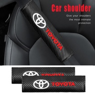1/2pcs Car Seat Belt Cover Shoulder Protector Pads For Toyota Corolla Yaris CHR Rav4 Hilux Prius Avensis Auris Auto Accessories